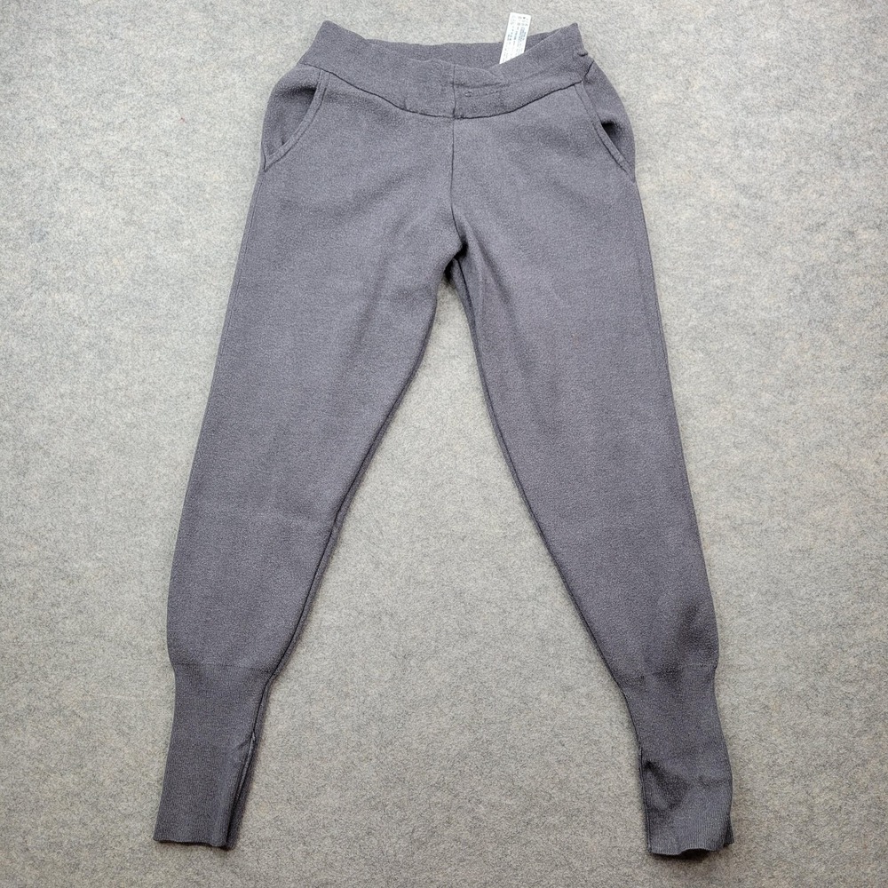Zara Pants Mens Medium Gray Knit Joggers Elastic Waist Pockets Lounge Comfort